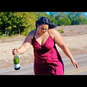 Women's Deep V-Neck Casual Summer Backless Beach Party Floral Print Maxi Dress